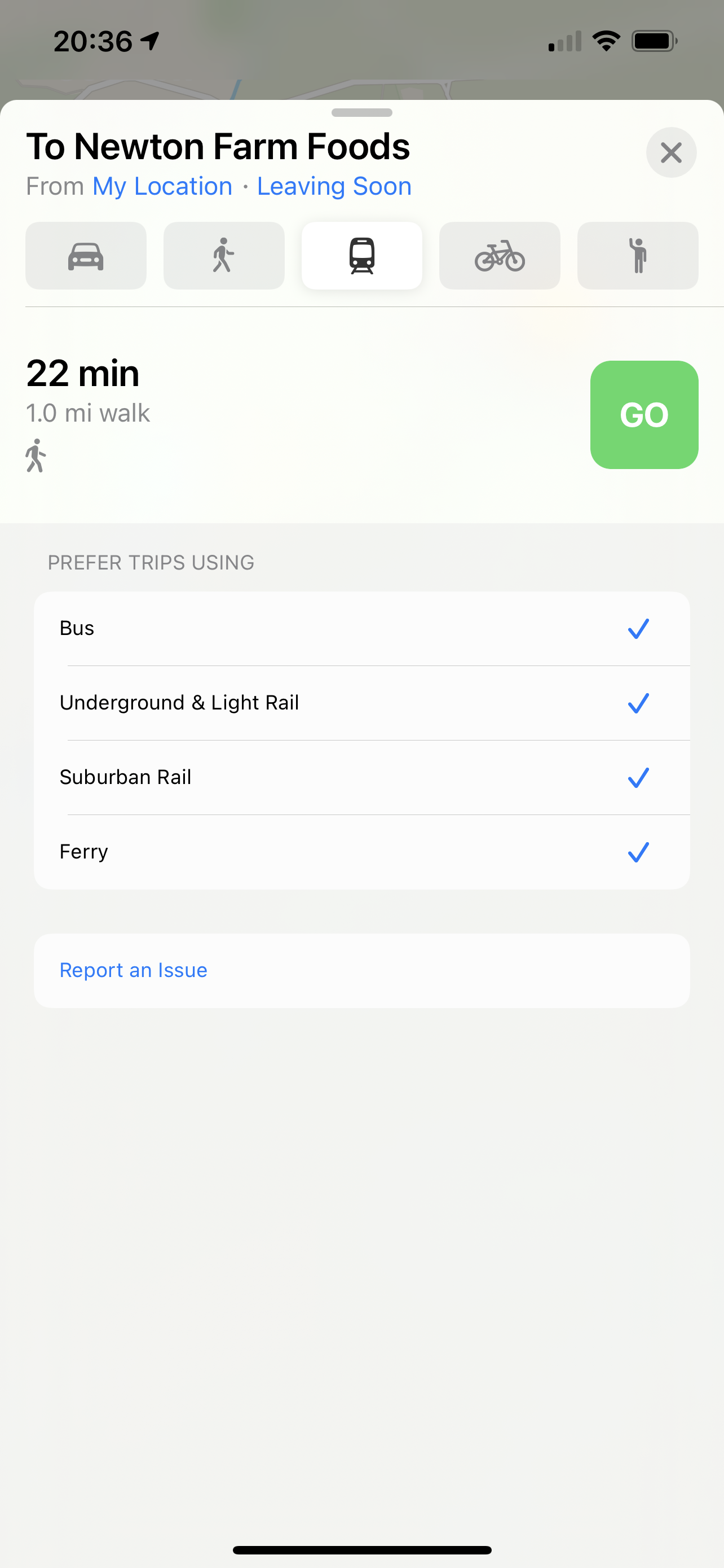 Apple Maps (iOS) interface redesign