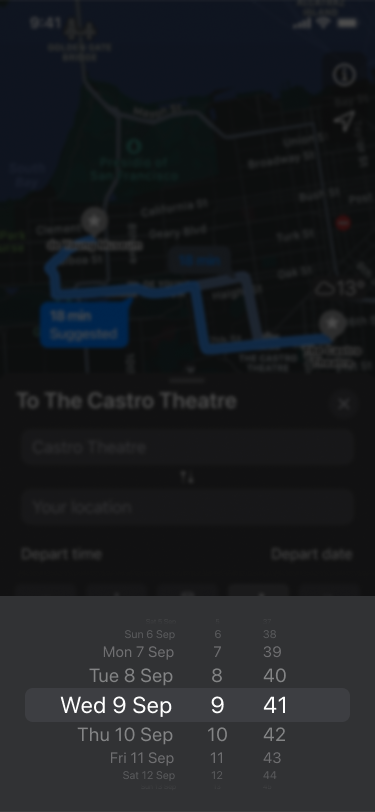 Apple Maps (iOS) interface redesign