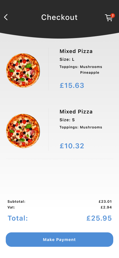 Pizza Booking-delivery App